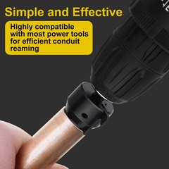 Conduit Reamer, Pipe Reamer Tool with Improved Bit Retention, Reaming Screwdr&hellip;