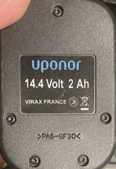 Uponor Cordless 14.4V ProPex 150 Pex Expansion Expander Tool 4 Jaws, 2 Batteries