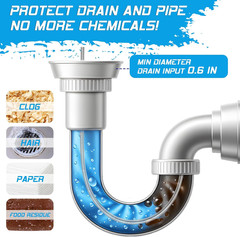 25FT Auto Feed Drain Snake Auger Drill or Manual Hair Clog Remover | 25FT Flexib