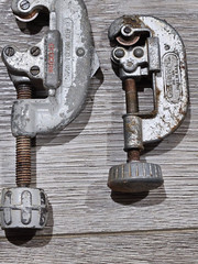 VINTAGE (2) RIDGE NO.15 PIPE CUTTER AND gENERAL NO 120 PIPE CUTTER