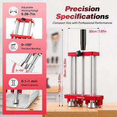 2 Station Sheet Metal Bender, Sheet Metal Roller Tool, Metal Roofing Tools for S