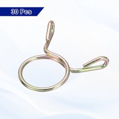 Fuel Line Hose Clips, 30Pcs 11.5mm Zinc Plated 65Mn Steel Tubing Spring Clamps