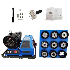 Hydraulic Hose Crimping Machine 12V Vehicle Hose Crimper 0.39&Prime;-2.40&Prime; 8 Set Dies