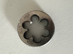 HSS Round Thread Die G1/2 BSP Pipe Threading Die Used