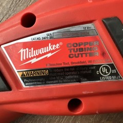 Milwaukee 2471-20 M12 Cordless Copper Tubing Cutter &ndash; Battery & Charger & Case