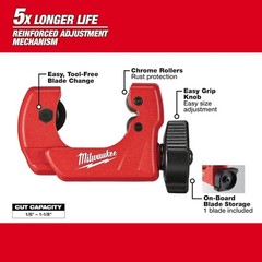 Milwaukee Tool 48-22-4251 1&Prime; Mini Copper Tubing Cutter