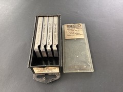 NEW NOS RIDGID 47750 Alloy Steel Universal Die Set 1&Prime; &ndash; 2&Prime; NPT Right Hand