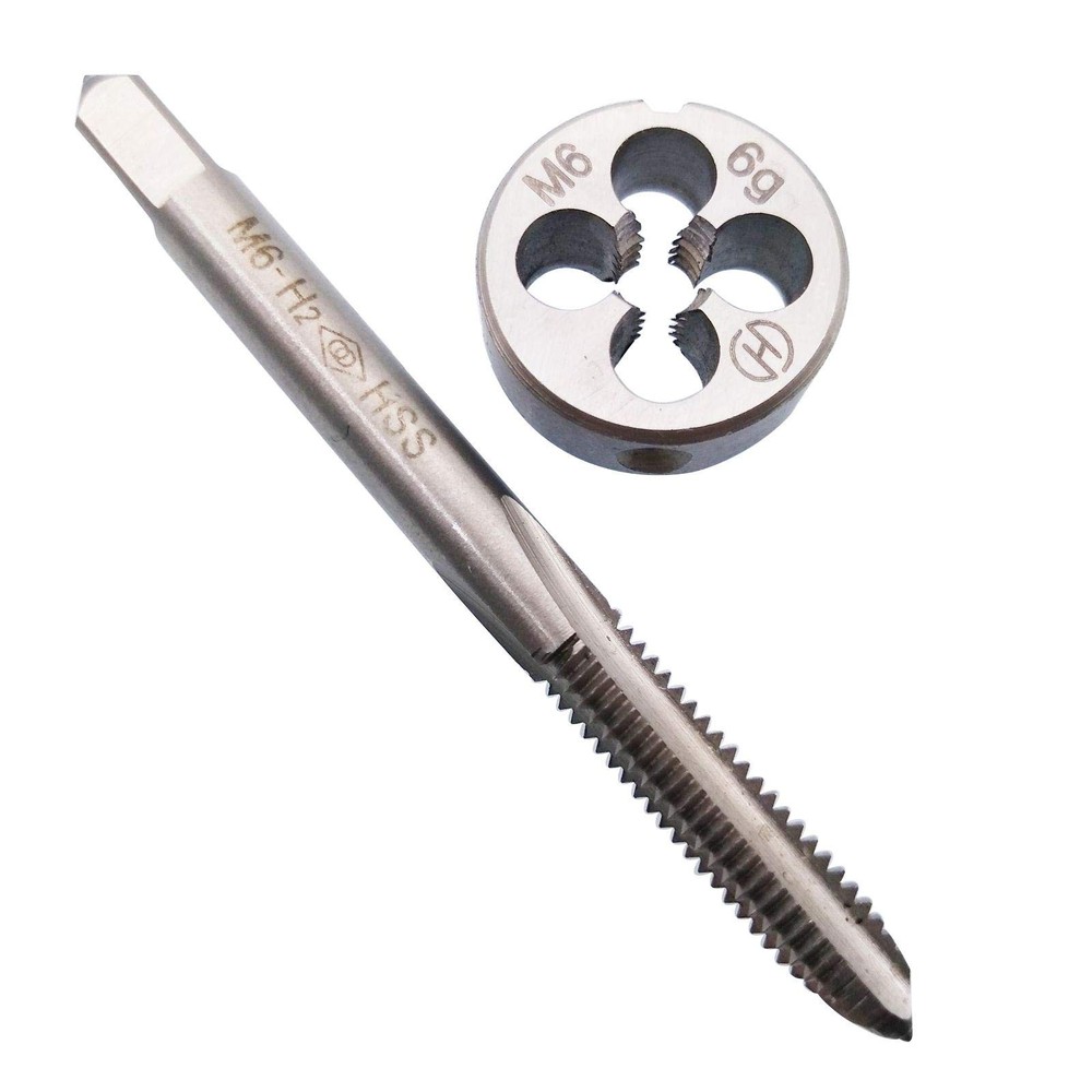 HSS M6 x 1mm Tap and M6 x 1.0mm Die Metric Thread Right Hand