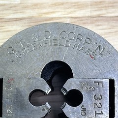 GTD Greenfield Die Little Giant 5/16&Prime; NF 24 Insert Die Collet OD 2&rdquo; USA Made