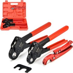 IWISS F1807 PEX Crimping Tool Set &ndash; 1/2&3/4-Inch for Tight Spaces