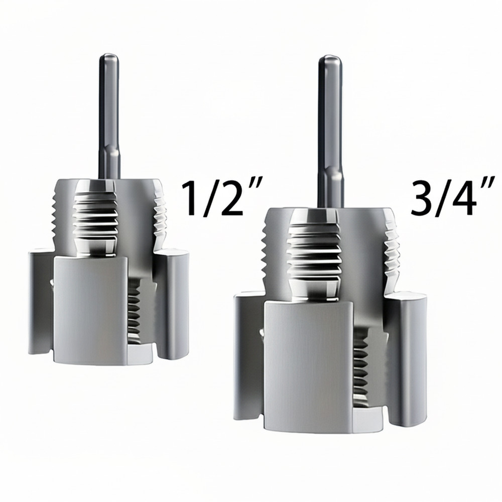 2pcs Integrated Internal & External Pipe Threading-Tool,PVC Pipe Threader Kit