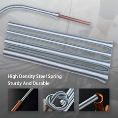 Spring Tubing Benders Kit for Pipe O.D. 1/4, 5/16, 3/8, 1/2, and 5/8 Inch 5 in 1