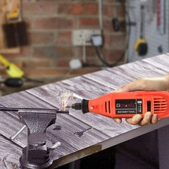 GOXAWEE Rotary Tool Kit with Keyless Drill Chuck and Flex Shaft, Variable Spe&hellip;