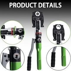 Pipe Press Tool for Copper PEX Crimping Fittings, 11 Dies, Plumbing