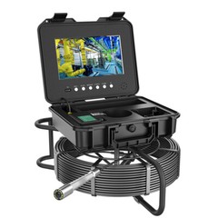 262ft Sewer Pipe Inspection Camera with Locator Self-leveling 10.1&Prime; Monitor DVR
