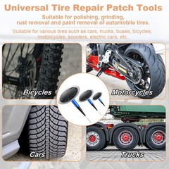 Tire Repair Patch Tool Kit Includes 24PCS Tire Patch Plugs(1.42&Prime;&1.81&Prime;&2.36&Prime;)&hellip;
