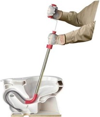 Model K-3 Toilet Auger with Unclogging 3-Foot Snake and Bulb Head