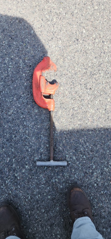 Ridgid No. 3-S 3S Heavy Duty Pipe Cutter Cuts 1&Prime;-3&Prime; GOOD CONDITION