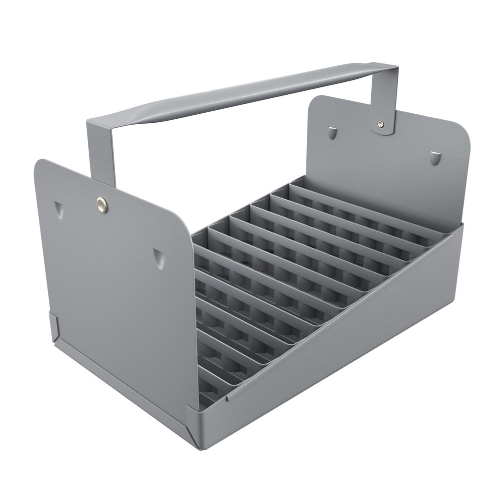 Jones Stephens N70050 1/2 Steel Nipple TOTE TRAY &ndash; 77 Cap &ndash; Grey