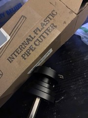 2-in-1 Internal Plastic Pipe Cutter, Inside Cut, Fits 1-2 in Pipe
