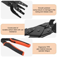 3-in-1 Air Line Disconnect Pliers Tool 1/2&Prime; 3/4&Prime; 1&Prime; Push Connect Fitting Remover