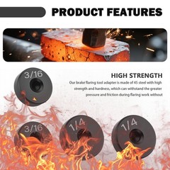 Aokdom 6PCS Brake Line Flaring Tool Kit Adapter,Essential Double Flare Tool A&hellip;
