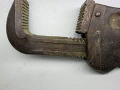 Vintage Ridgid 18&Prime; HEAVY DUTY Pipe Wrench Made by Ridge Tool Co. Elyria Ohio USA