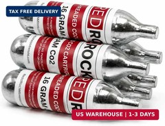 RedRock 16 Gram Unthreaded CO2 Cartridges for Gallo Drain Gun HVAC Drain Line Cl