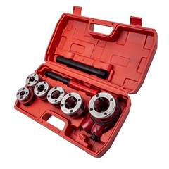 Ratcheting Pipe Threader Die Handle Hinge Plate Head Tool Kit 1/4&rdquo; 3/8&rdquo;