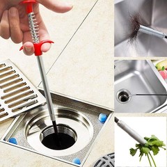 Drain Snake Hair Drain Clog Remover, 61 Inch Shower Snake Sink Unclogger Tool&hellip;