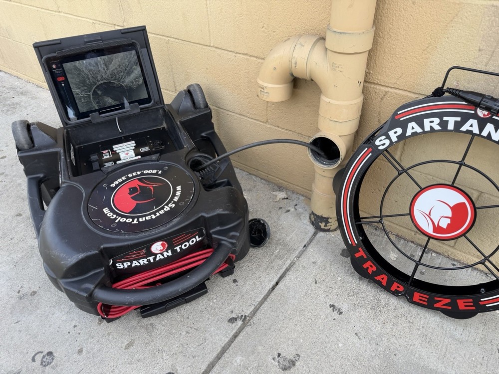 Spartan Spar Vision 200 Sewer Camera-Full Color-Self Leveling-IPAD w Trap EZE ￼