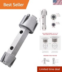 Dual-Ended Tub Drain Removal Tool &ndash; Lightweight Aluminum & Effortless Operation