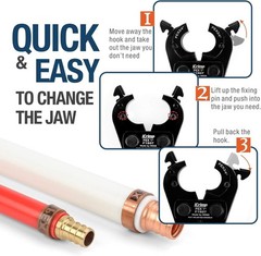 iCrimp F1807 Copper Ring Crimping Tool Kit for 3/8,1/2,3/4,1&Prime;, PEX Crimper | &hellip;