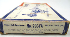 Pipe Flaring Tool Flare 3/16 to 5/8 in box Vtg Imperial Eastman No. 296-FA 45&deg;