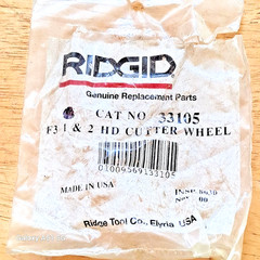 Ridgid 33105 F3 1 & 2 Heavy Duty Cutter Wheel Fits 1-A,2-A,42-A & 42 NEW NOS
