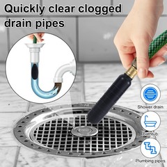 2pcs Drain Bladder Kit, Drain Unclogger Pipe Bladder Clog Cleaning Tool for 1&hellip;