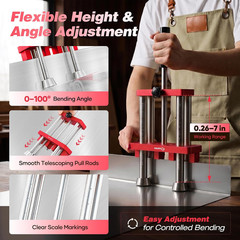 Sheet Metal Bender 2 Station Sheet Metal Roller Tool, 7 in Metal Roofing Tools f