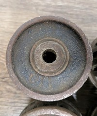 Toledo Pipe Threader Die Head Set of 4 &ndash; 1/8&Prime;, 1/4&Prime;, 3/8&Prime;, 1/2&Prime; Vintage Tools