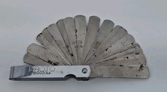 Proto #000AA 1/2&Prime; x 3&Prime; 25 Blade Master Feeler Gauge Set with Steel Holder