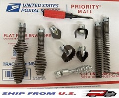 Fits Ridgid K-375 K-380 K-400 K-50 Drain Cleaning Machine Auger Bits-10pc