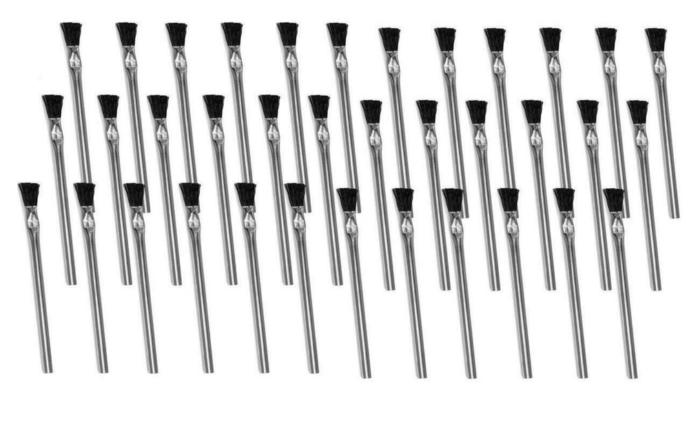 Oatey 30712 12 Acid Brushes 6&Prime; w/ Horsehair Bristles for Solder Flux Contact Cem