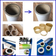 TECHTONGDA Electric Pipe Cutting Machine 220V Paper Tube Slitting Machine 2.99in