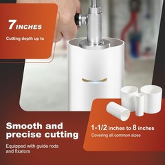 Pipe Inside Cutter for PVC Pipe with 1PC Diamond Grit Cutting Wheel, Adjustable