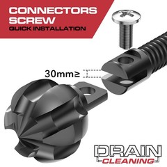 Drain Snake Attachment&ndash;Multi-Functional Cutter 1.2 Inch Diameter,Fits 1.5-3 I&hellip;