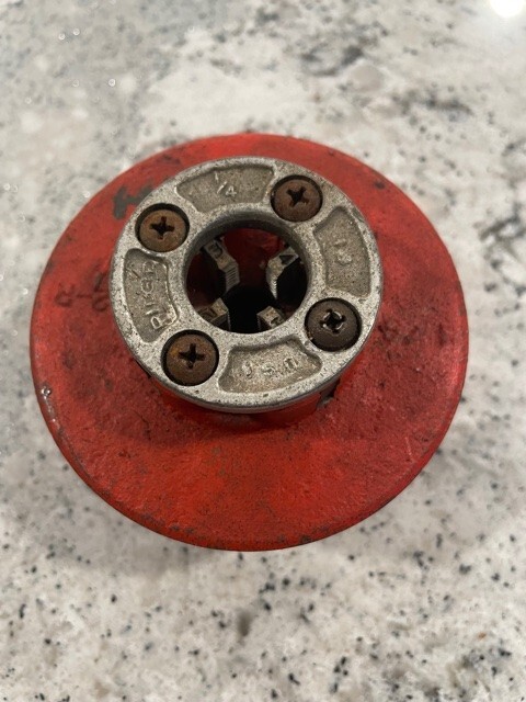 Ridgid 37380 12R &ndash; 1/4&Prime; Pipe Die Head Complete