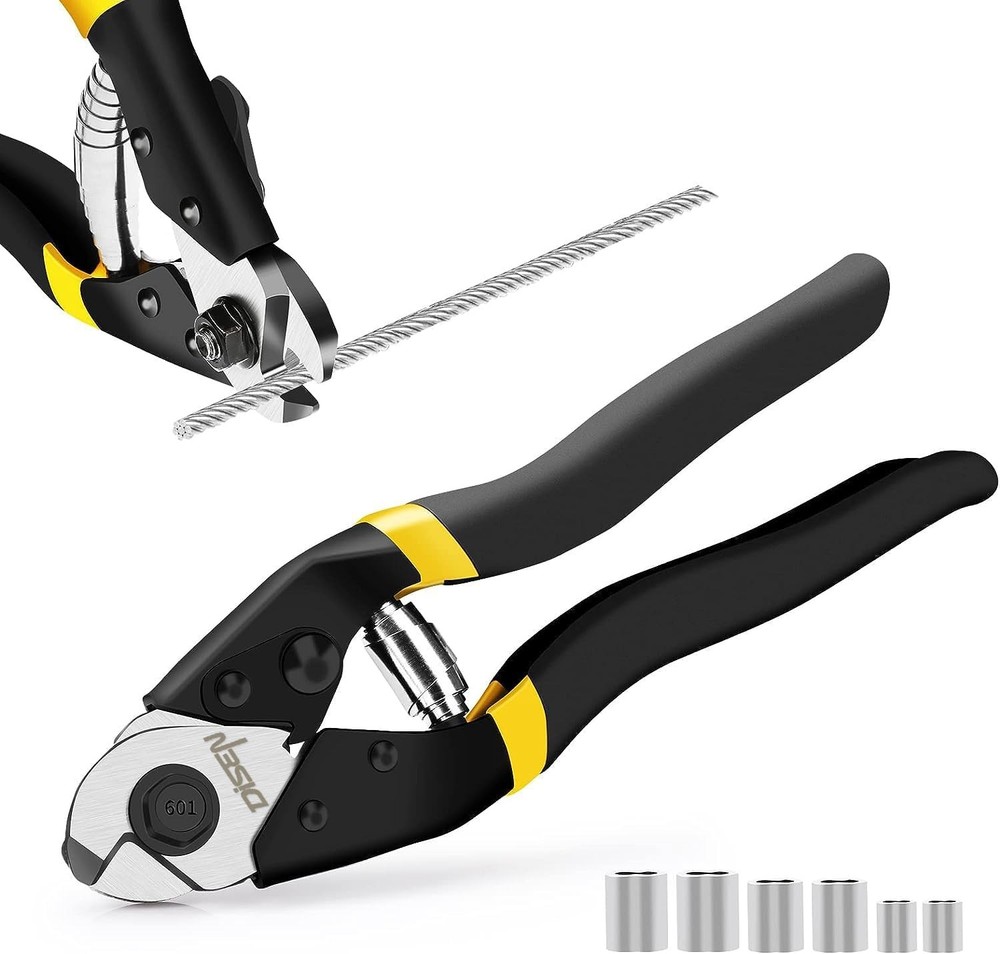 Wire Cutters Heavy Duty Cutting Up to 3/16&Prime;, Metal Cable Cutters for Fence Thick