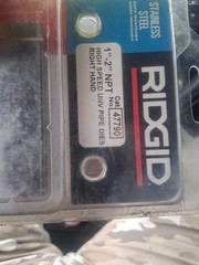 RIDGID 47765 Universal Die Heads &ndash; Silver