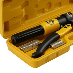 Wire Terminal Crimper Tool Kit with 9 Dies 12AWG-2/0AWG for Electrical Cable