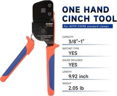 Icrimp One-Hand PEX Pipe Cinch Tool Meet ASTM F2098 Standard Clamps, Crimping To