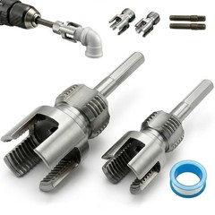Pvc Pipe Threader Tool Kit 1/2&Prime; & 3/4&Prime; Home Plumbing Thread Repair Kit Pvc
